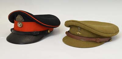 Lot 489 - Royal Regiment of Fusiliers and Royal Corps of Signals peaked caps