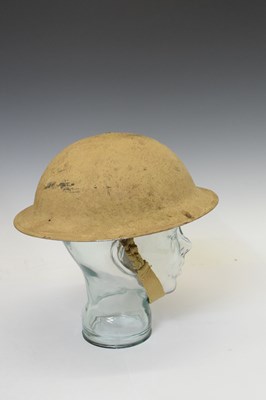 Lot 491 - Second World War Brodie steel helmet in desert camouflage