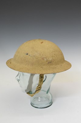 Lot 491 - Second World War Brodie steel helmet in desert camouflage