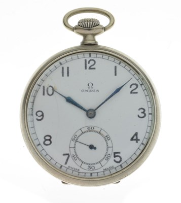 Lot 133 - Omega  - Open faced pocket watch