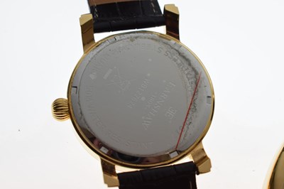 Lot 120 - Earnshaw - Gentleman's gold plated and stainless steel wristwatch