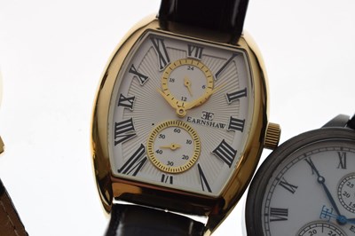 Lot 120 - Earnshaw - Gentleman's gold plated and stainless steel wristwatch