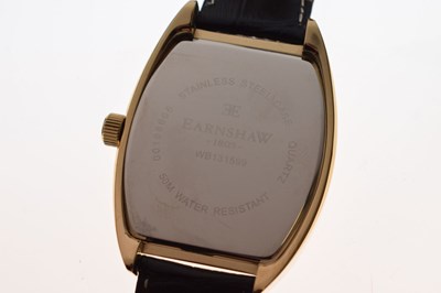 Lot 120 - Earnshaw - Gentleman's gold plated and stainless steel wristwatch