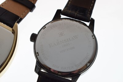 Lot 120 - Earnshaw - Gentleman's gold plated and stainless steel wristwatch