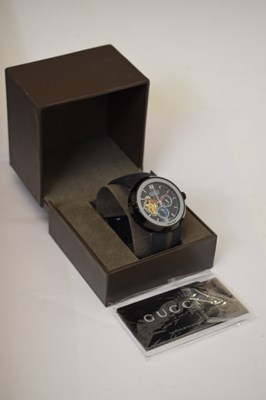 Lot 100 - Gucci - Gentleman's Pantcaon stainless steel cased wristwatch