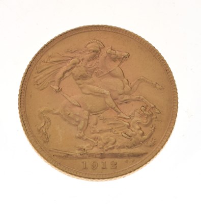 Lot 260 - George V gold sovereign, 1912