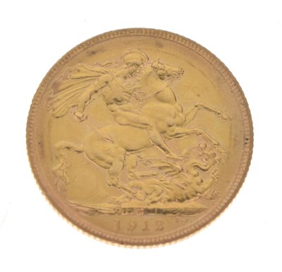 Lot 261 - George V gold sovereign, 1912