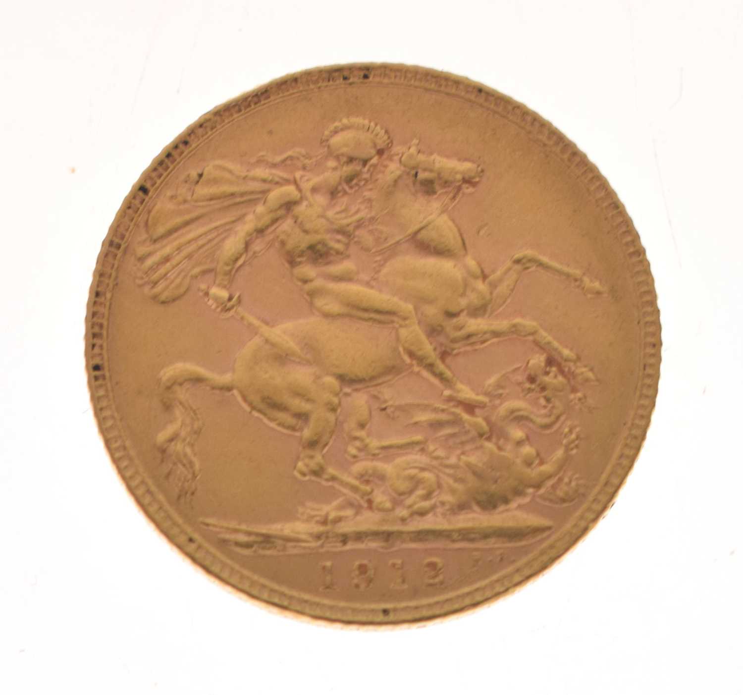 Lot 262 - George V gold sovereign, 1912