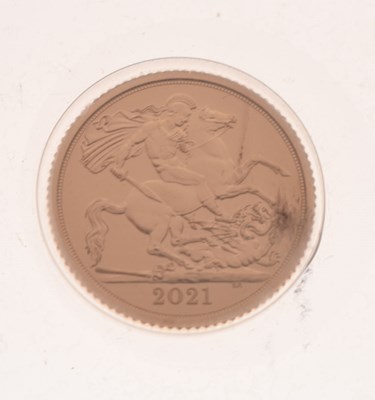 Lot 264 - Elizabeth II gold half sovereign, 2021