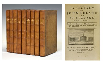 Lot 11 - The Itinerary of John Leland the Antiquary, second edition, in nine volumes