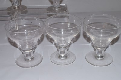 Lot 50 - Set of six 18th century wine glasses