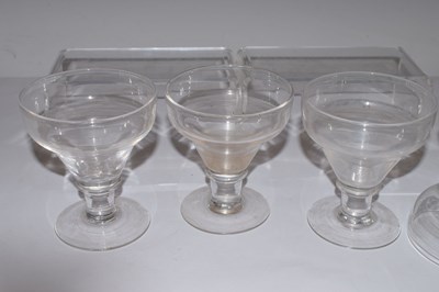 Lot 50 - Set of six 18th century wine glasses