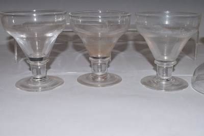 Lot 50 - Set of six 18th century wine glasses