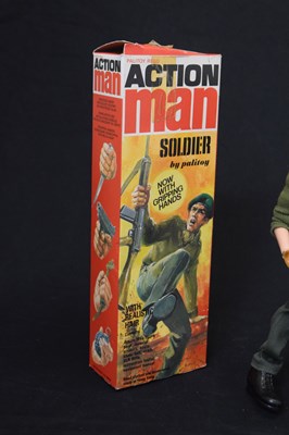 Lot 442 - Palitoy Action Man 1970s boxed solider and Full Parade Accourtrement