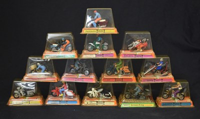 Lot 422 - Britains - Group of thirteen motorcycles