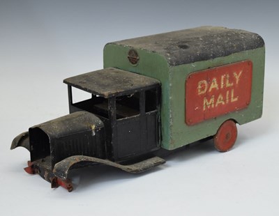 Lot 436 - Triang tinplate push-along model of a Daily Mail delivery van