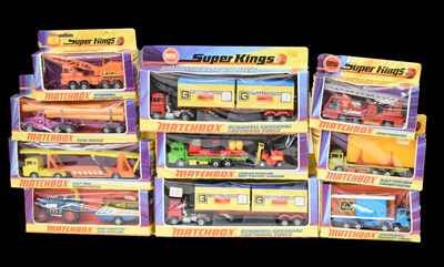 Lot 472 - Matchbox Superkings - Group of ten boxed diecast model vehicles