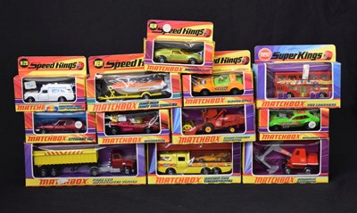 Lot 474 - Matchbox Superkings - Group of twelve boxed diecast model vehicles