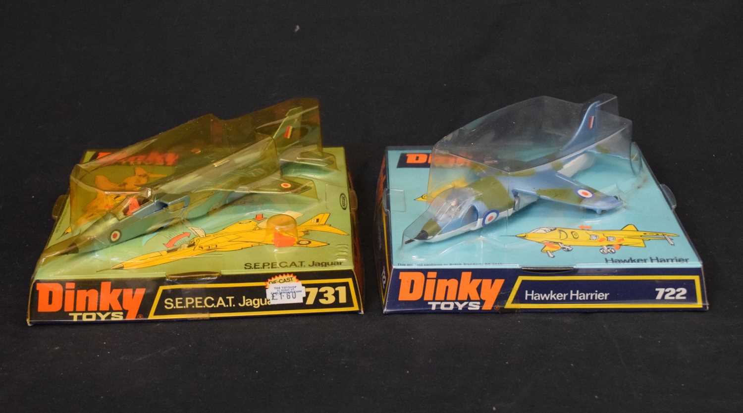 Lot 448 - Dinky Toys - Two diecast model fighter planes