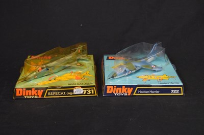 Lot 448 - Dinky Toys - Two diecast model fighter planes