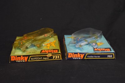 Lot 448 - Dinky Toys - Two diecast model fighter planes