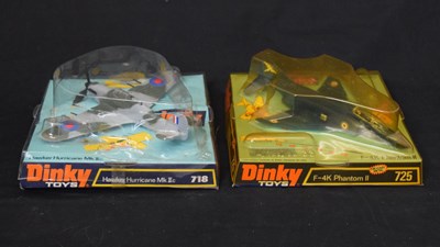 Lot 449 - Dinky Toys - Two diecast model fighter planes