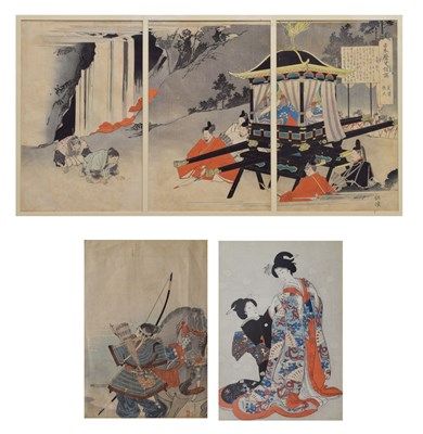 Lot 256 - Three Japanese woodblock prints