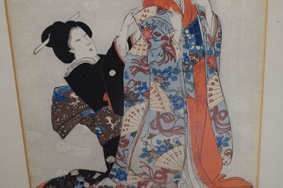 Lot 256 - Three Japanese woodblock prints