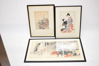 Lot 256 - Three Japanese woodblock prints