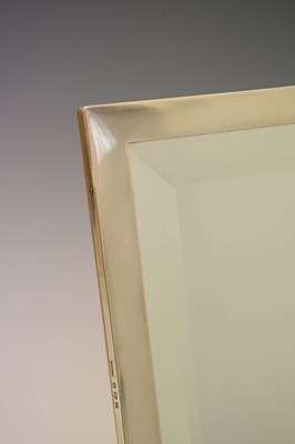 Lot 109 - George V silver framed easel table mirror