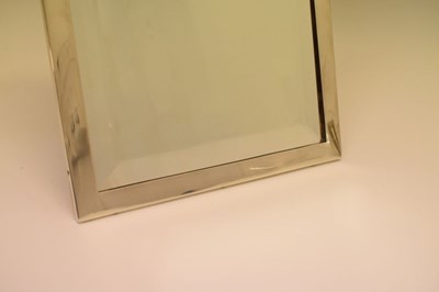 Lot 109 - George V silver framed easel table mirror