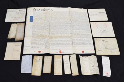 Lot 299 - Quantity of vellum and other documents