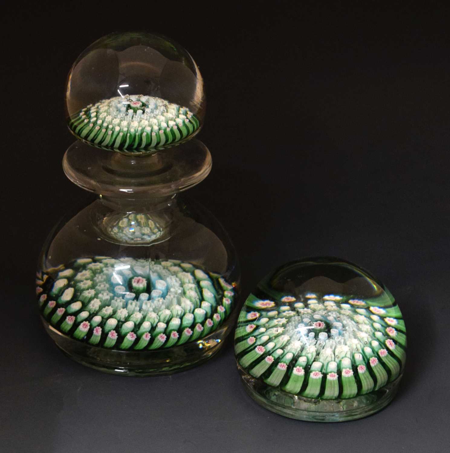 Lot 53 - Old English paperweight inkwell and