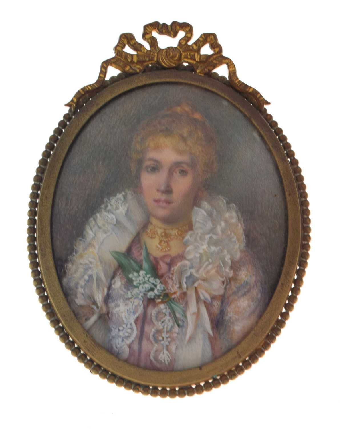 Lot 622 Early 20th century oval portrait miniature