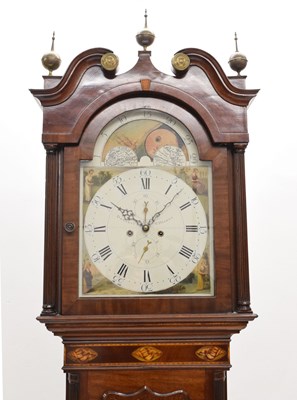 Lot 727 - Early 19th century mahogany 8 day longcase clock, Dennett, St Helens