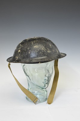 Lot 493 - Second World War Home Guard wardens steel Brodie helmet