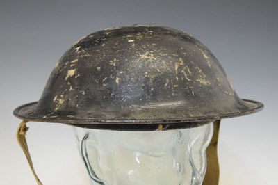 Lot 493 - Second World War Home Guard wardens steel Brodie helmet