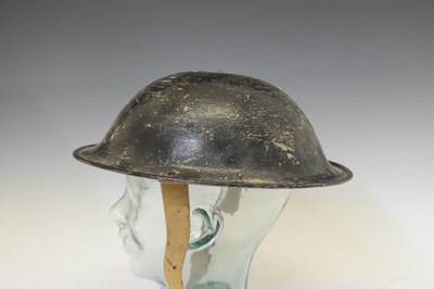 Lot 493 - Second World War Home Guard wardens steel Brodie helmet