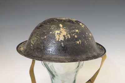 Lot 493 - Second World War Home Guard wardens steel Brodie helmet