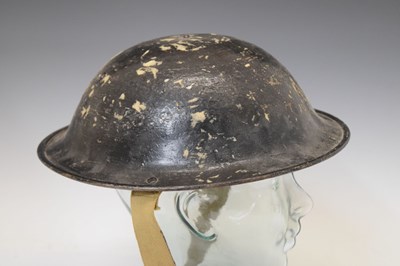 Lot 493 - Second World War Home Guard wardens steel Brodie helmet
