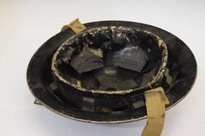 Lot 493 - Second World War Home Guard wardens steel Brodie helmet
