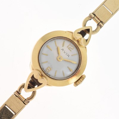 Lot 115 - Avia - Lady's 18ct gold case cocktail watch