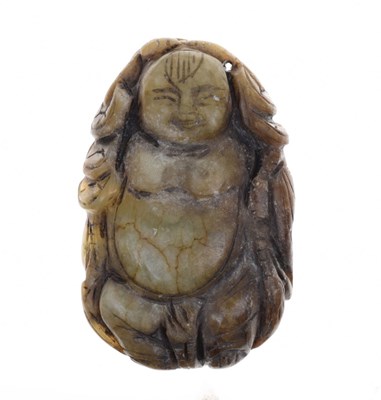 Lot 293 - Chinese carved jade pebble