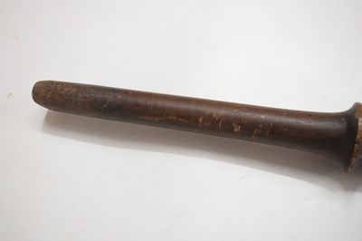 Lot 189 - Ethnographica: Austral Islands Chief's staff or pole club, 19th century