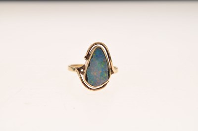 Lot 21 - Boulder opal ring