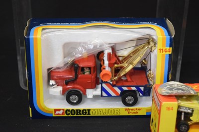 Lot 462 - Corgi Major - Three boxed diecast model vehicles and two other