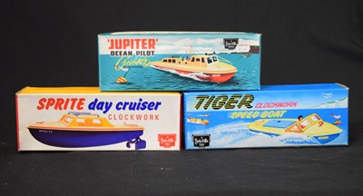 Lot 412 - Sutcliffe Models - Three clockwork model boats