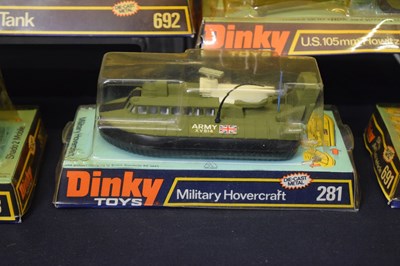Lot 457 - Dinky Toys - Group of seven diecast model military vehicles