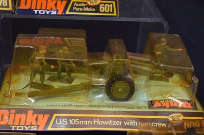 Lot 457 - Dinky Toys - Group of seven diecast model military vehicles