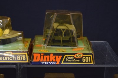 Lot 457 - Dinky Toys - Group of seven diecast model military vehicles